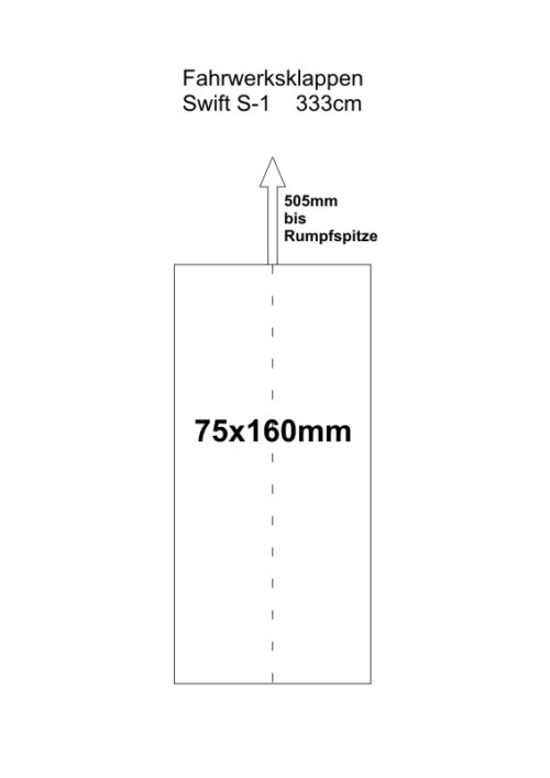 Fahrwerksklappen Swift S 1 333cm